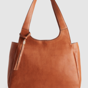 Clara Leather Charm Tote Bag