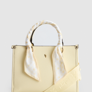 Small Tote Bag With Scarf